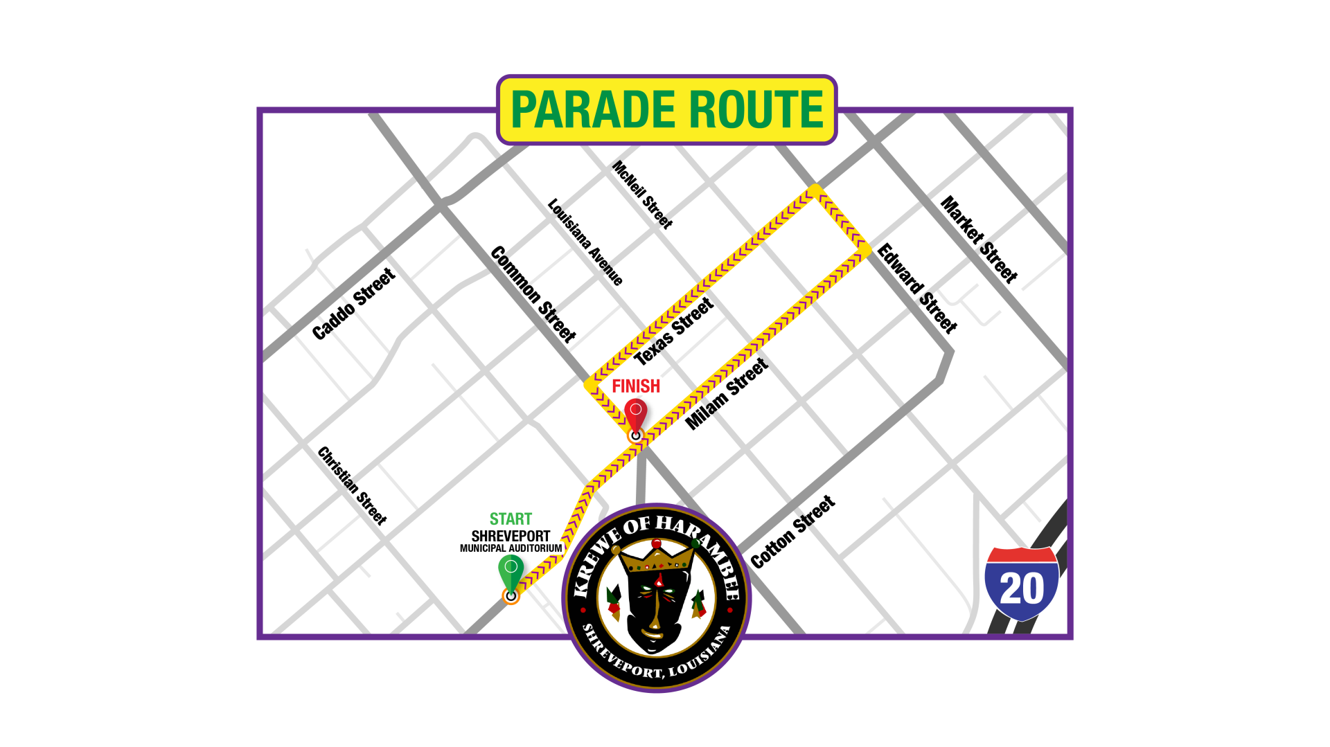 Harambee Parade Map